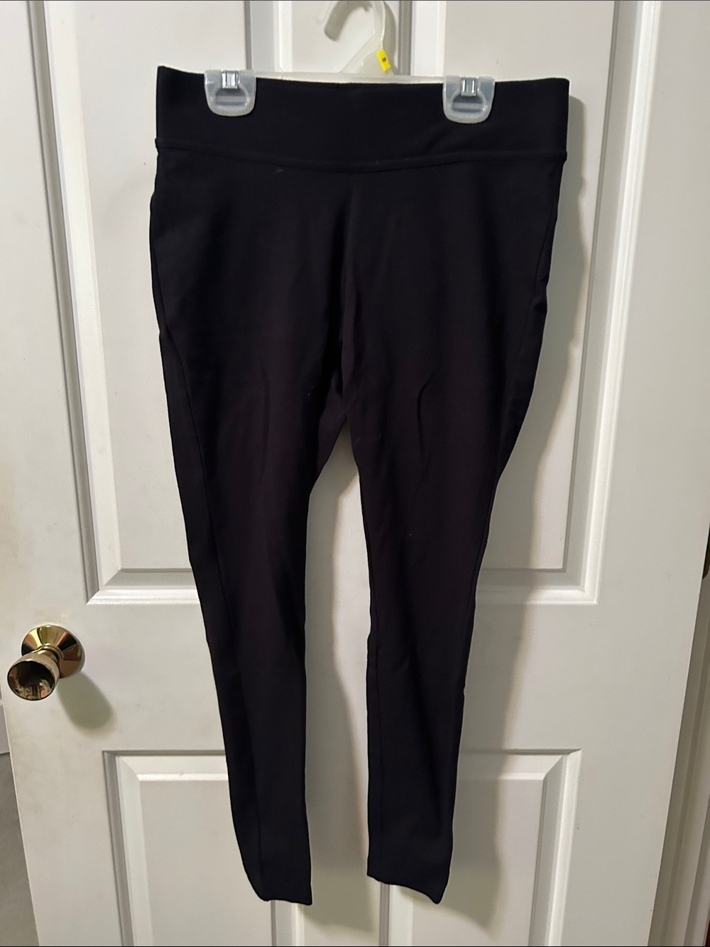 Lands' End Black Cotton-Spandex starfish leggings size XS 2/4 NWOT